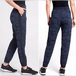 Athleta Navy Camouflage Joggers